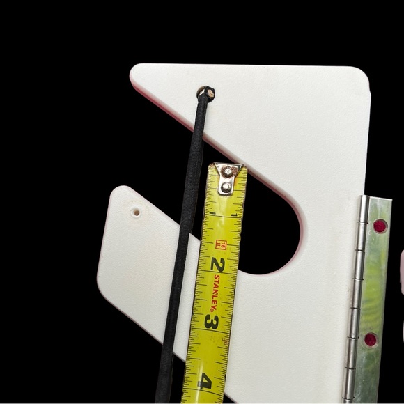 4 Fishing Rod Pole Folding Holders Under Gunwale Boat Starboard White 3 Rods - Picture 5 of 13